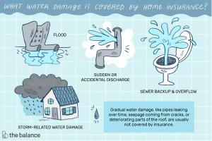 infographic about water damage and insurance coverage